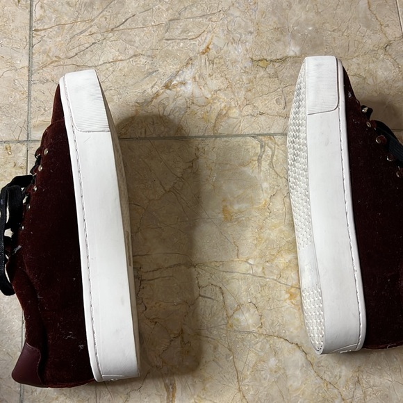 Joie Women's Size 8.5 US Rosewood Velvet Handan Platform Sneaker MSRP $228 - Picture 3 of 5